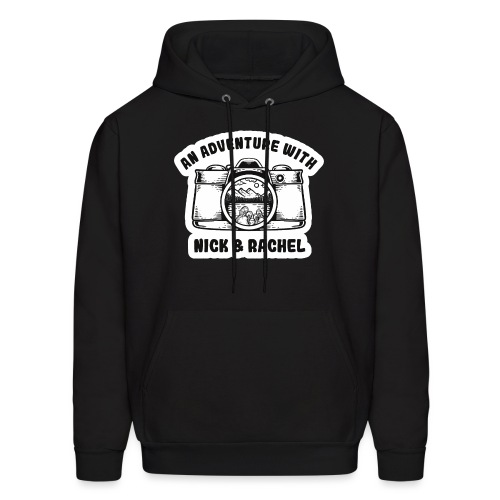 Nick & Rachel Black & White Logo - Men's Hoodie