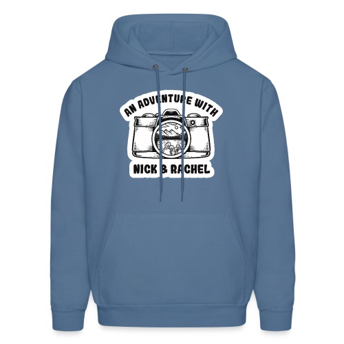Nick & Rachel Black & White Logo - Men's Hoodie