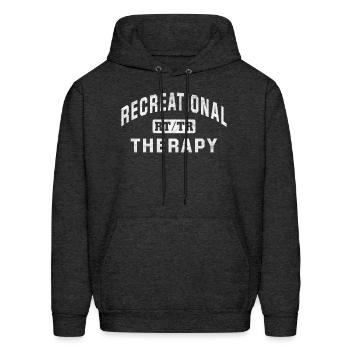 Recreational Therapy Therapeutic Recreation Therap - Men's Hoodie - charcoal grey - Front - Elias (183cm)