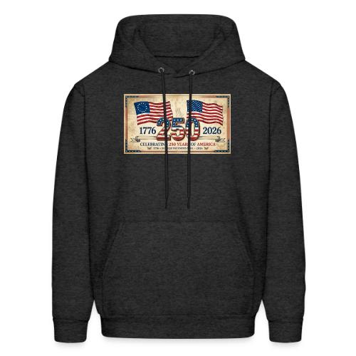 USA 250th Anniversary Flags Emblem - Men's Hoodie