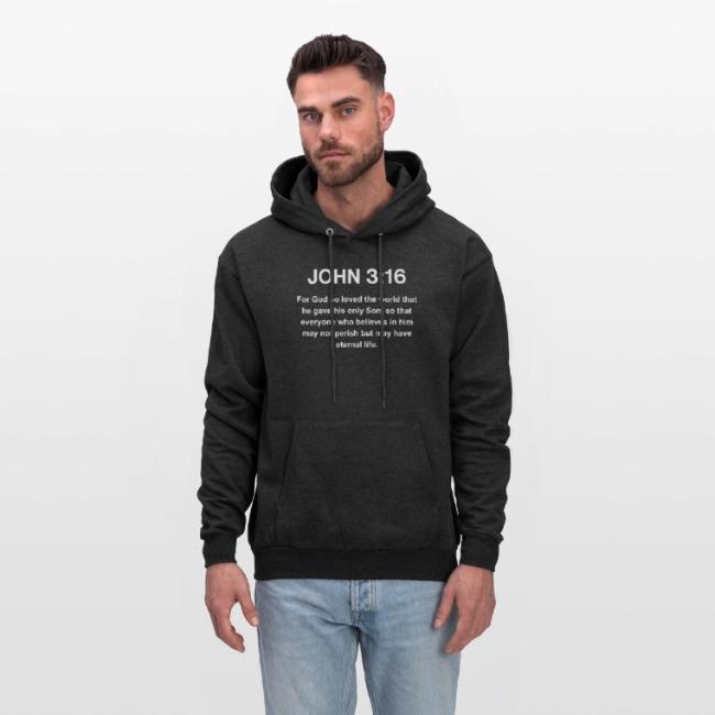 John 3:16 Christian Apparel – White
