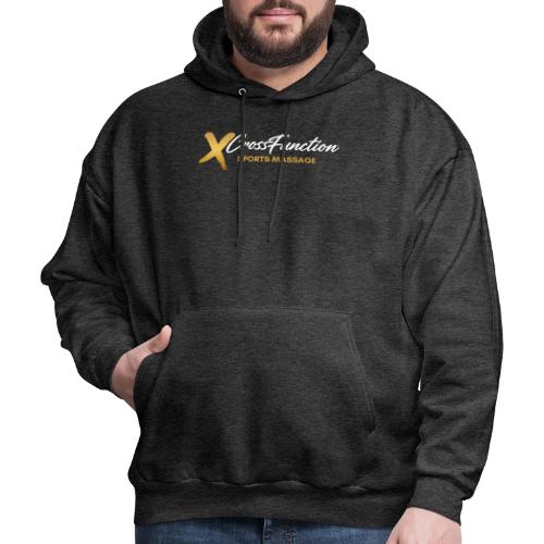 White XF SPORTS MASSAGE LOGO (front only) - Men's Hoodie