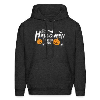 Halloween - Men's Hoodie - charcoal grey - Front - Elias (183cm)