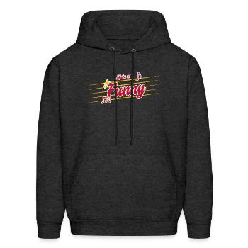 make it funny - Men's Hoodie - charcoal grey - Front - Elias (183cm)