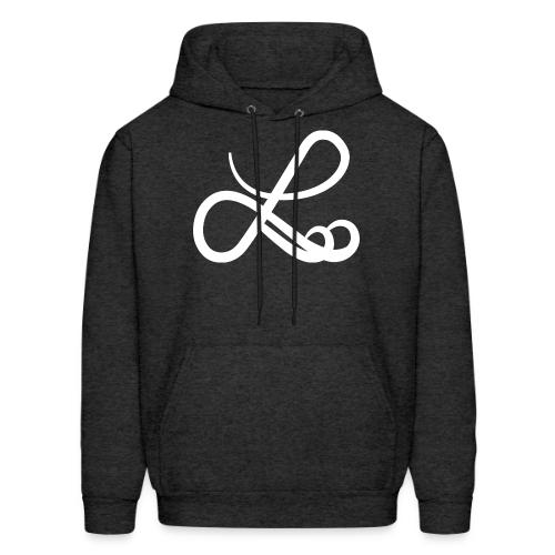 Luxshop4U big logo (WHITE) - Men's Hoodie