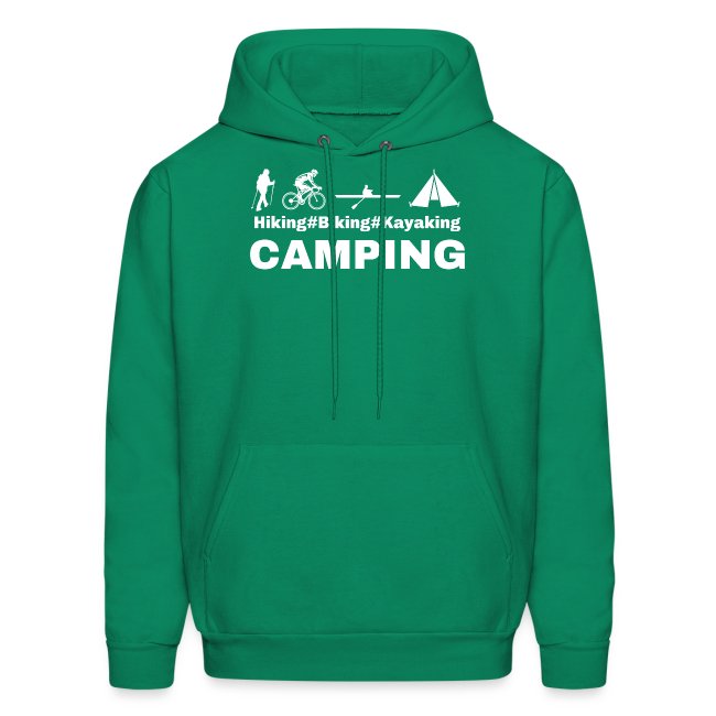 hiking biking kayaking and camping