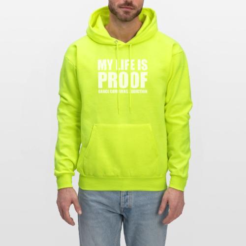 Proof: Grace Conquers Addiction - Men's Hoodie