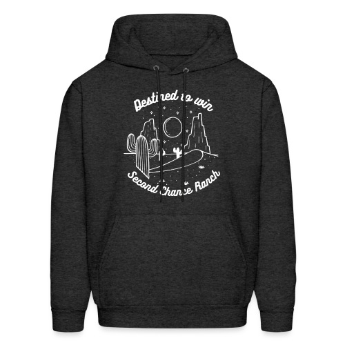 Destined to Win | Line Drawing | White - Men's Hoodie
