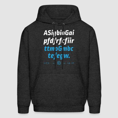 2 Timothy 3:16-17 (NKJV) First Letter Method - Men's Hoodie