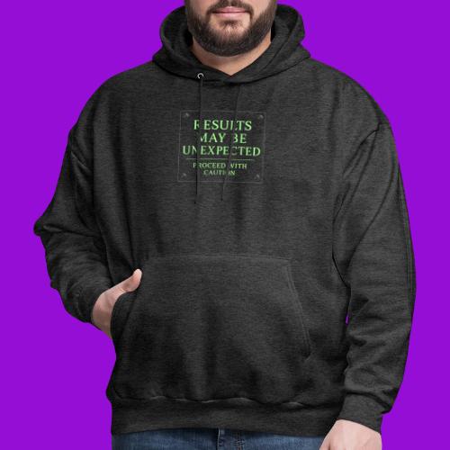 Results May Be Unexpected - Neon Green - Men's Hoodie