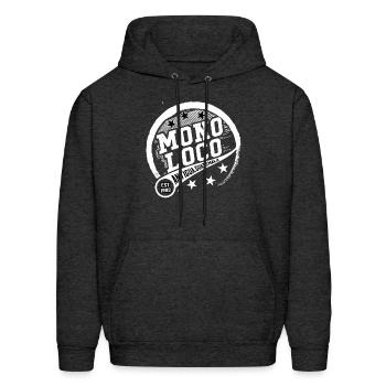 Mono Loco Guatemala - Men's Hoodie - charcoal grey - Front - Elias (183cm)