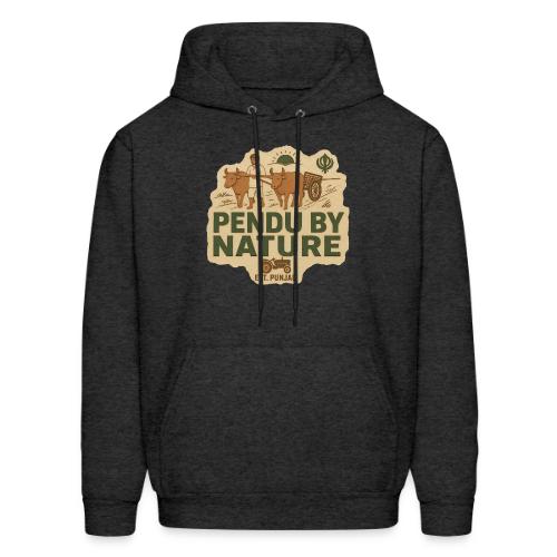 Pendu By Nature, Est. Punjab, rustic - Men's Hoodie