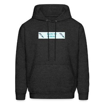 School Mode: ON – Back to School Design - Men's Hoodie - charcoal grey - Front - Elias (183cm)