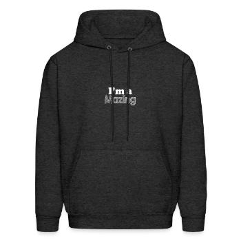 i am a mazing - Men's Hoodie - charcoal grey - Front - Elias (183cm)