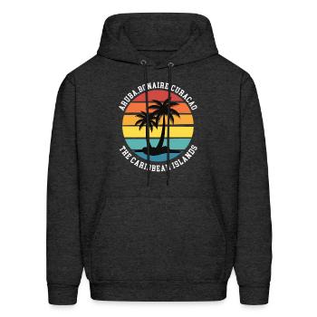 Arubabonairecuracao The Caribbean Islands - Men's Hoodie - charcoal grey - Front - Elias (183cm)