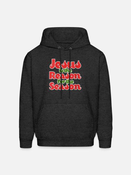 Jesus Is The Reason For The Season For - Men's Hoodie - charcoal grey