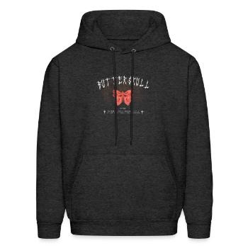 Butterskull Streetwear - Men's Hoodie - charcoal grey - Front - Elias (183cm)