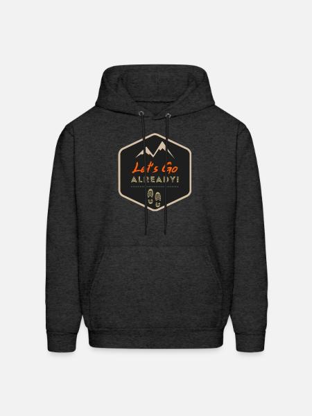Let's go already! - Men's Hoodie - charcoal grey