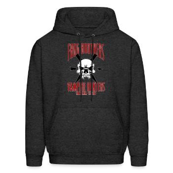 Frog Brothers - Vampire Hunters - Men's Hoodie - charcoal grey - Front - Elias (183cm)