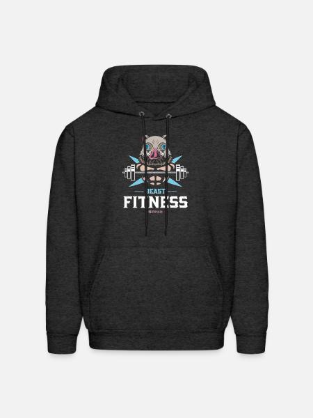 Crunch Time Fitted - Men's Hoodie - charcoal grey