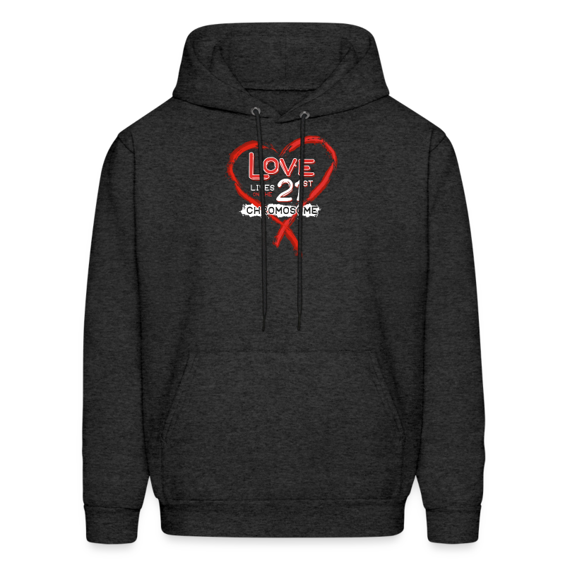 Down Syndrome Love (Red/White) - Men's Hoodie