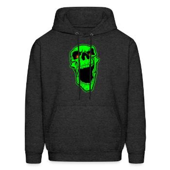 Laughing Skull - Men's Hoodie - charcoal grey - Front - Elias (183cm)