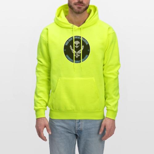 BlackOpsTransBigger1 FrontOnly with OTchan Back - Men's Hoodie