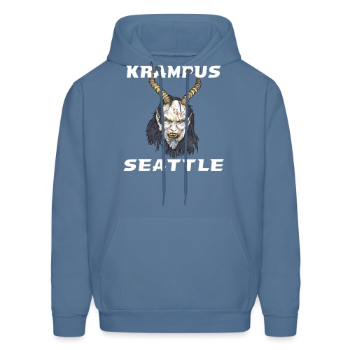 Krampus Seattle Logo White Font - Men's Hoodie