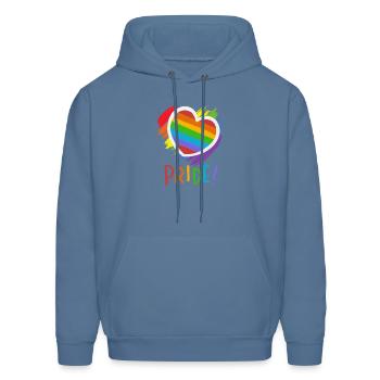 Pride - Men's Hoodie - denim blue - Front - Elias (183cm)