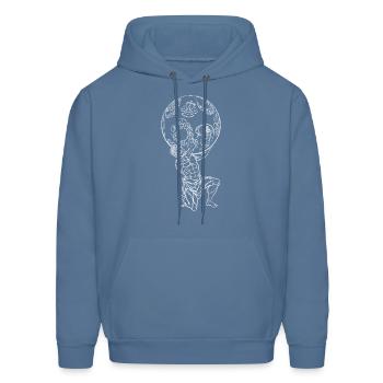 Mythology Motivation Design - Men's Hoodie - denim blue - Front - Elias (183cm)
