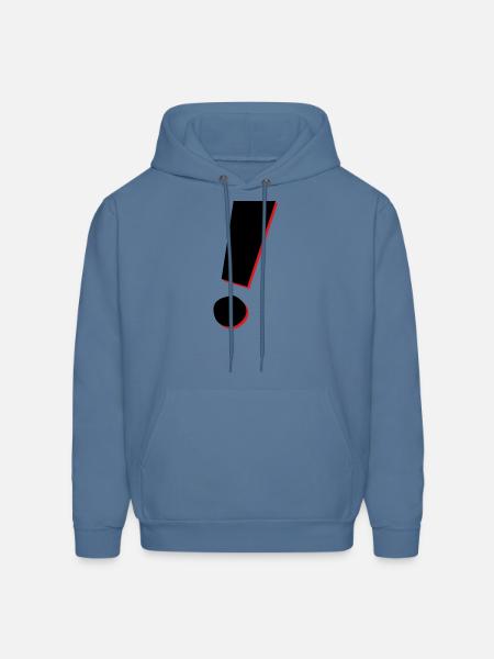Exclamation shadow - Men's Hoodie - denim blue