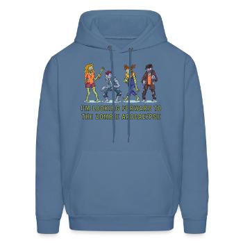 Zombie Apocalypse - Men's Hoodie - denim blue - Front - Elias (183cm)
