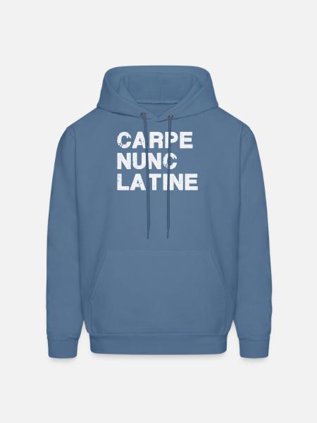 Seize The Moment! (Latin) - Men's Hoodie - denim blue