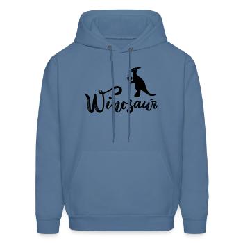 Winosaur - Men's Hoodie - denim blue - Front - Elias (183cm)
