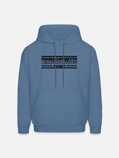 Massachusetts - Men's Hoodie - denim blue