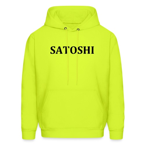 Satoshi only the name stroke - Men's Hoodie