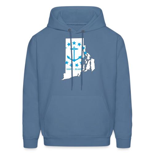 Mary And Blake Logo - RI Map - Men's Hoodie