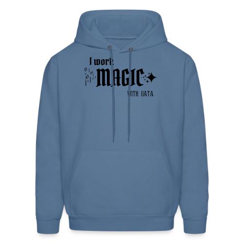 I Work Magic with Data (light) - Men's Hoodie