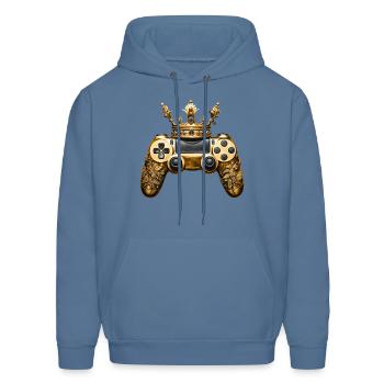 golden controller - Men's Hoodie - denim blue - Front - Elias (183cm)