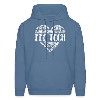 EEG Tech, electroencephalograph - Men's Hoodie - denim blue - Front - Elias (183cm)
