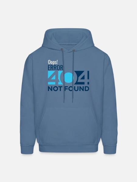Oops! Error 404 - Men's Hoodie - denim blue