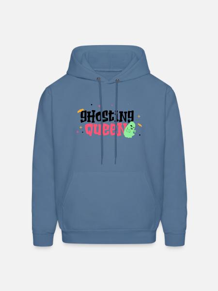 Halloween Tshirt Ghosting Queen - Men's Hoodie - denim blue