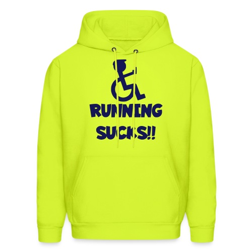 Running sucks for wheelchair users - Men's Hoodie