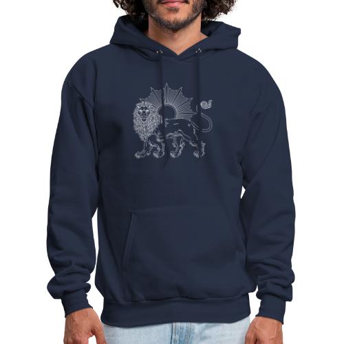 Lion and Sun White - Men's Hoodie