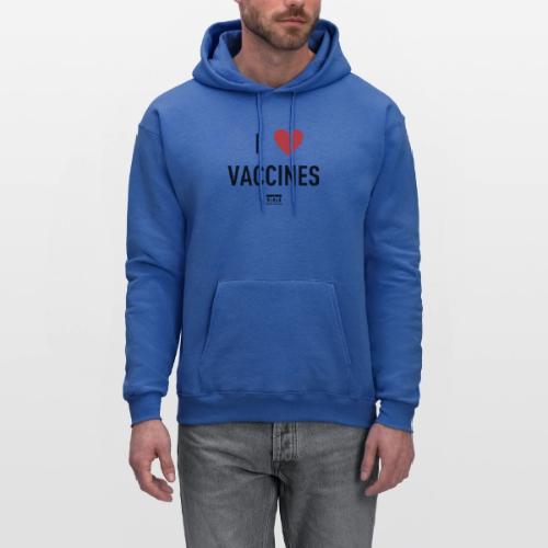 I heart vaccines black Immunize Colorado Logo - Men's Hoodie