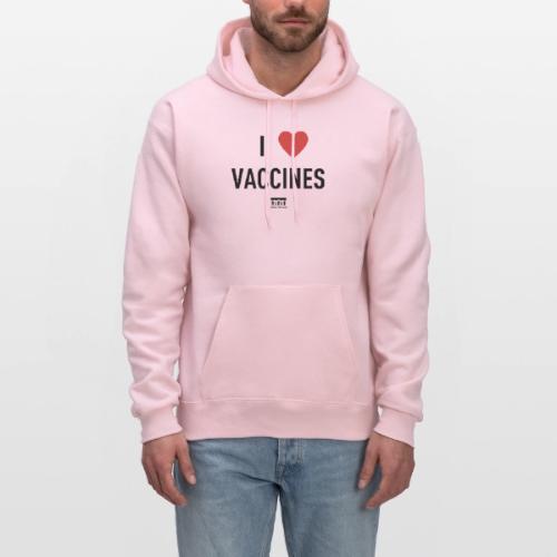I heart vaccines black Immunize Colorado Logo - Men's Hoodie