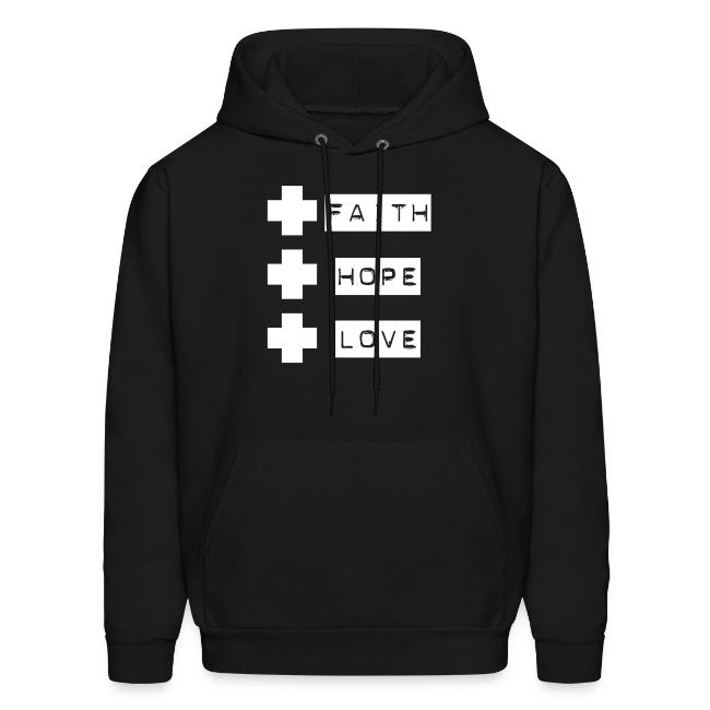 3 crosses , faith hope love
