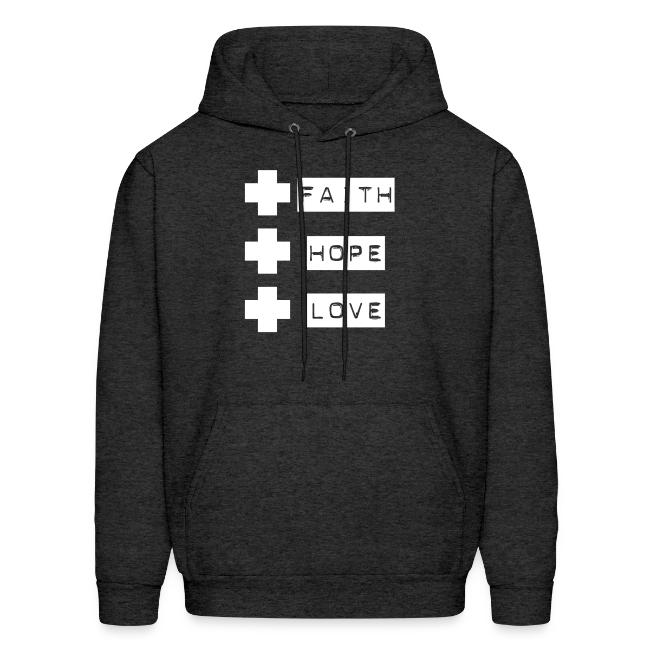 3 crosses , faith hope love