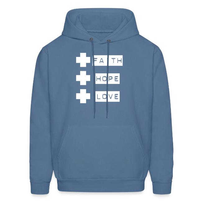3 crosses , faith hope love
