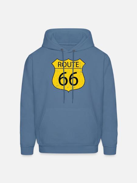 Route 66 - Men's Hoodie - denim blue